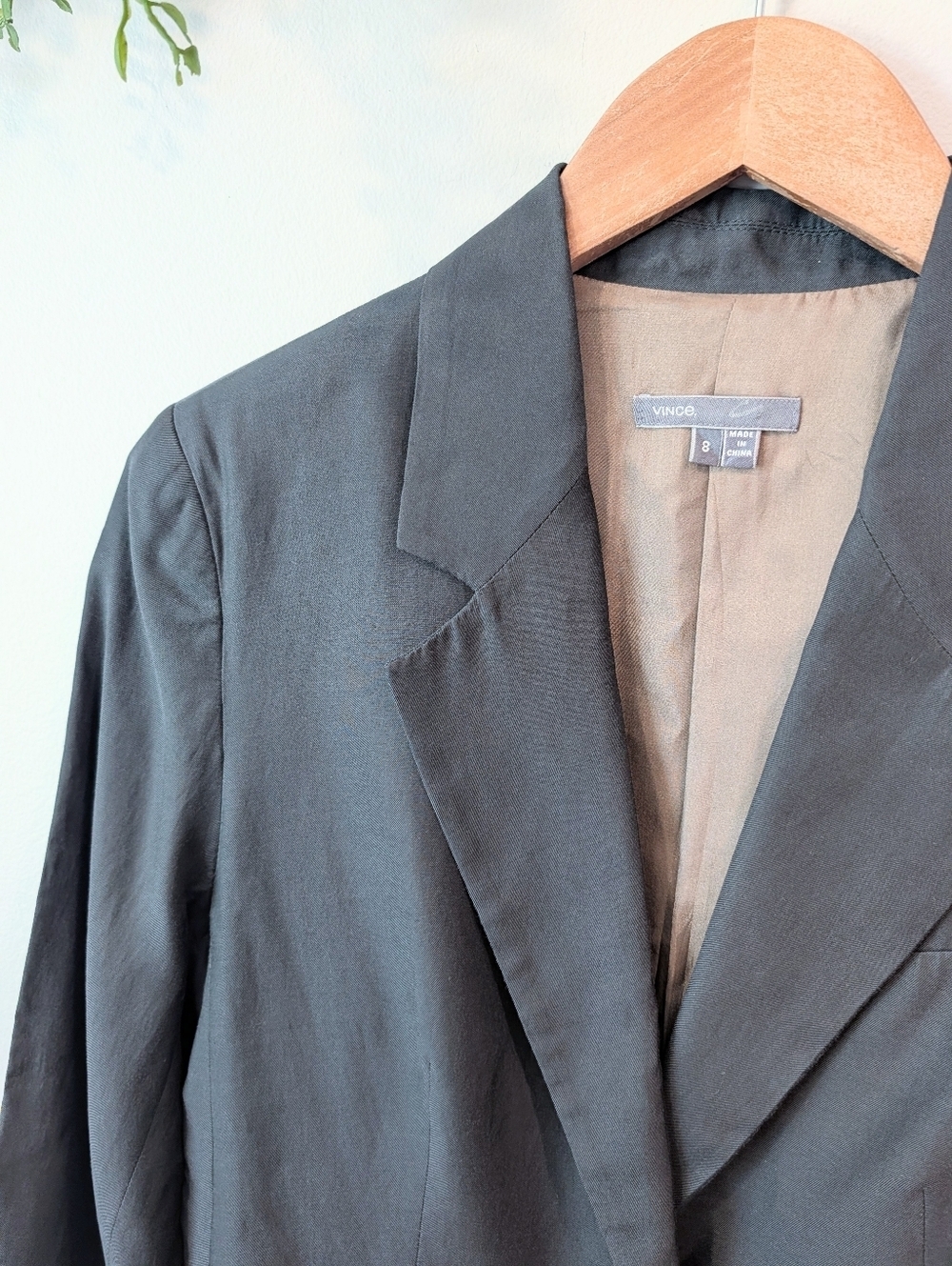 Vince Classic Grey Women's Blazer - Size 8 - Picture 2 of 8